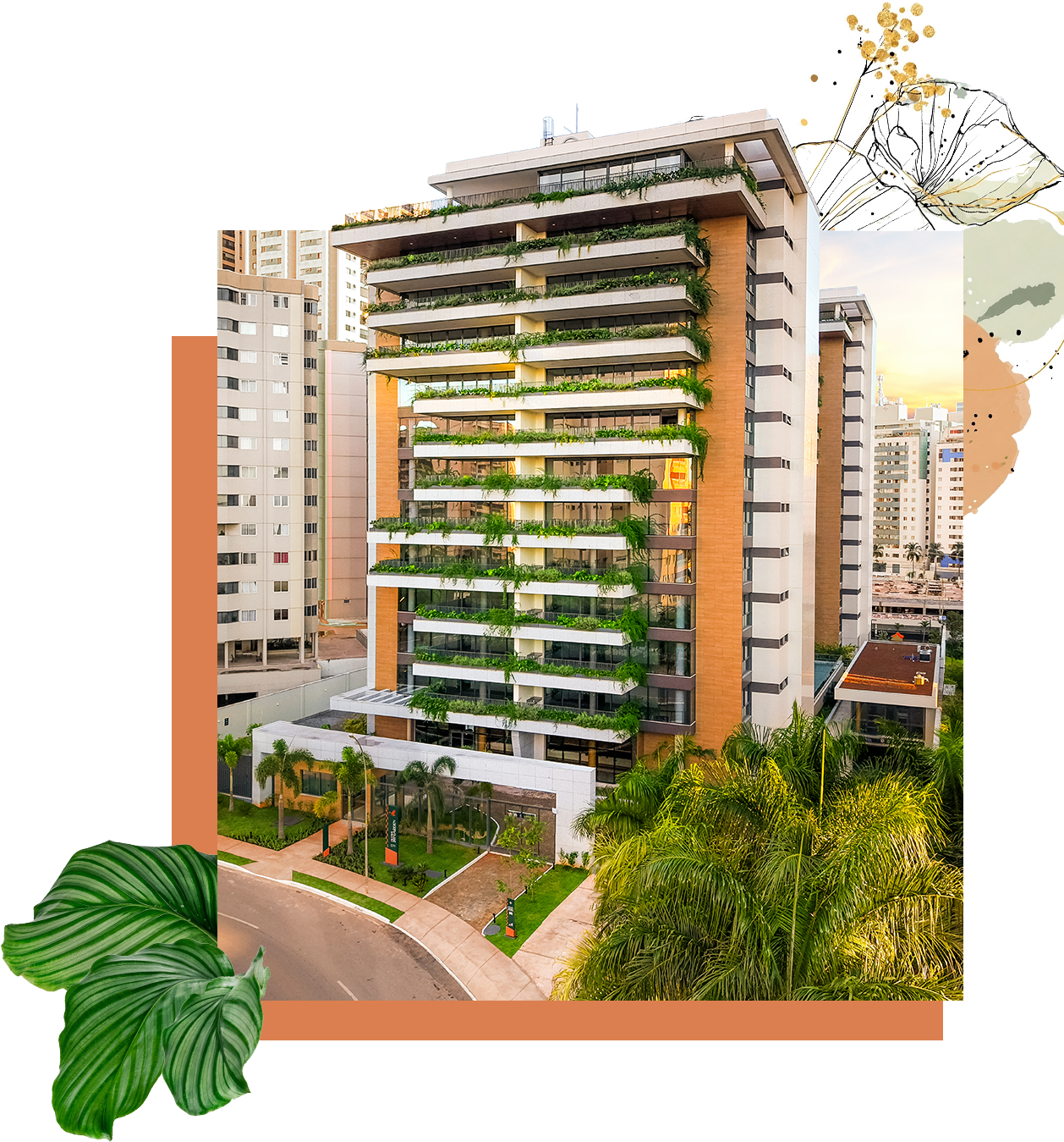 Fachada do Intter 207 Garden na Praça Uirapuru
